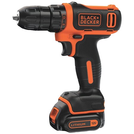 Black+Decker MAX Cordless Lithium 12V Drill/Driver BDCDD12C